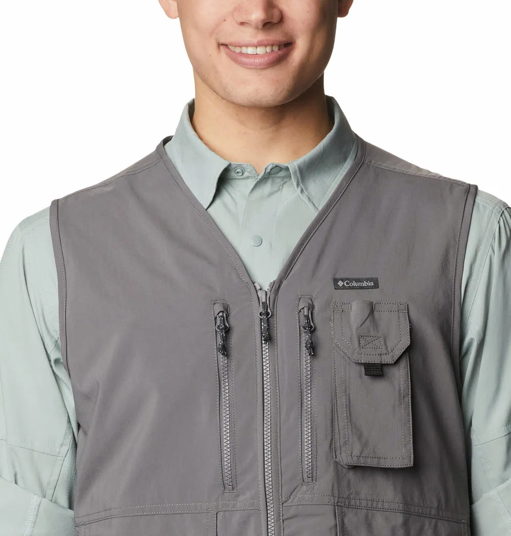 Columbia Men Grey Omni-Wick Silver Ridge Utility Gillet