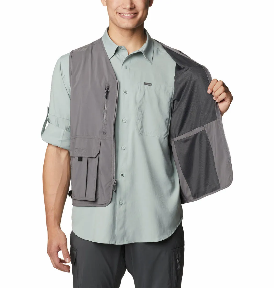 Columbia Men Grey Omni-Wick Silver Ridge Utility Gillet