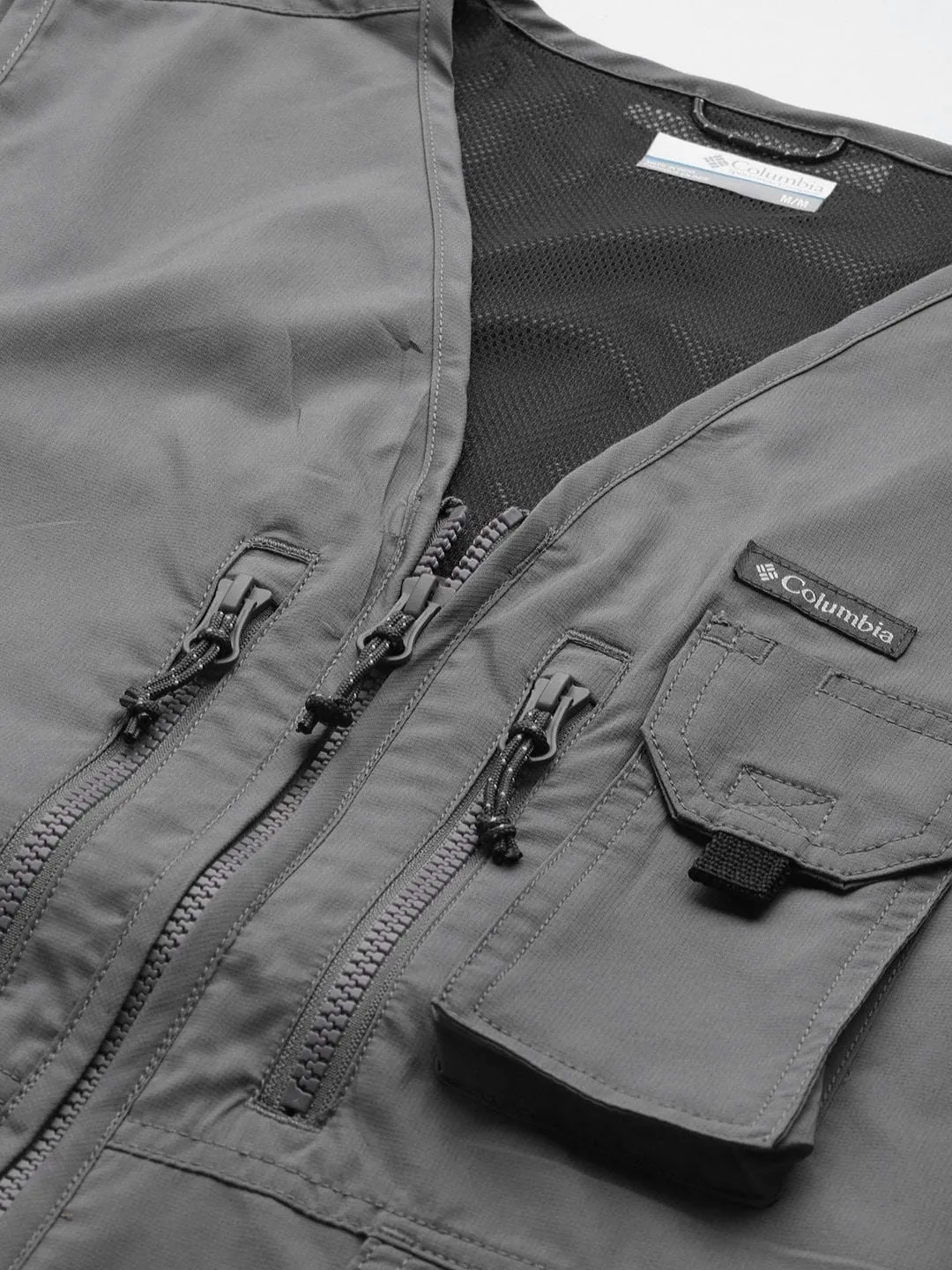 Columbia Men Grey Omni-Wick Silver Ridge Utility Gillet