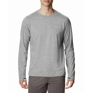 Columbia Men Grey Omni-Wick Tech Trail Crew II Tshirt