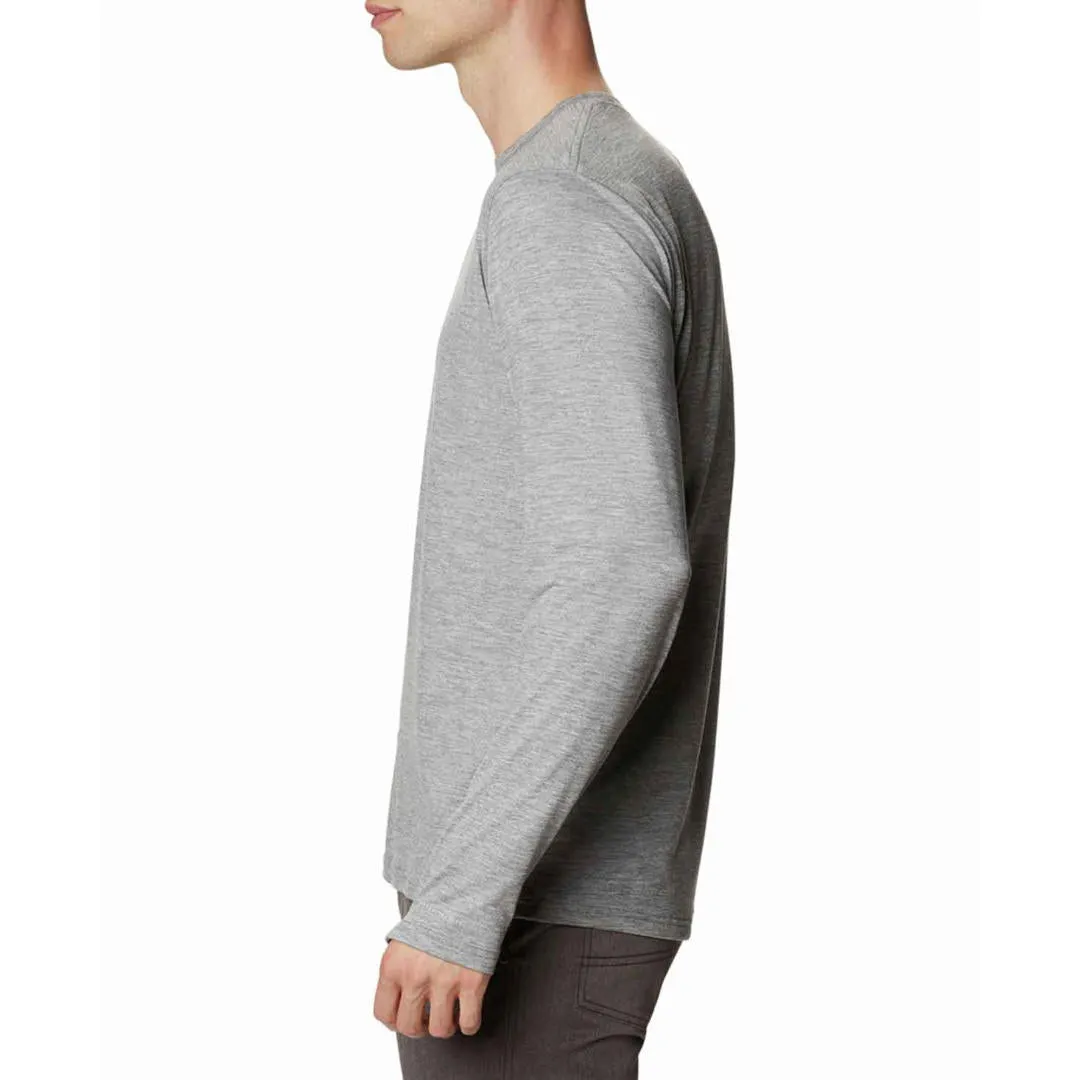 Columbia Men Grey Omni-Wick Tech Trail Crew II Tshirt
