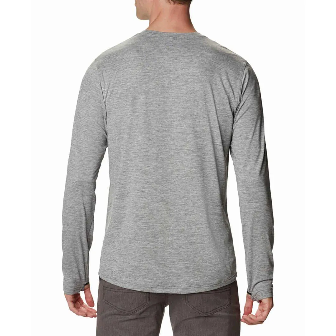 Columbia Men Grey Omni-Wick Tech Trail Crew II Tshirt