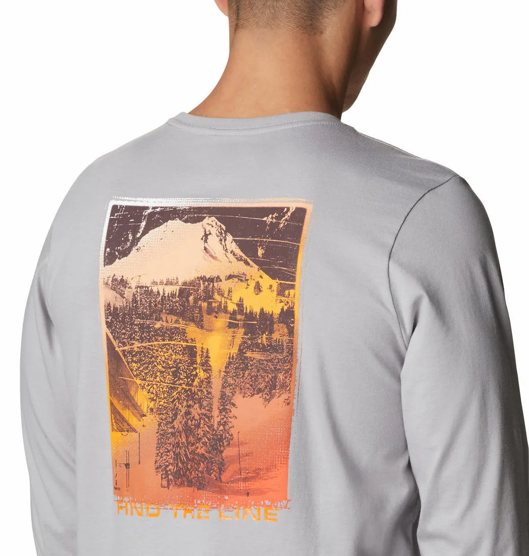 Columbia Men Grey Pikewood Graphic Tshirt