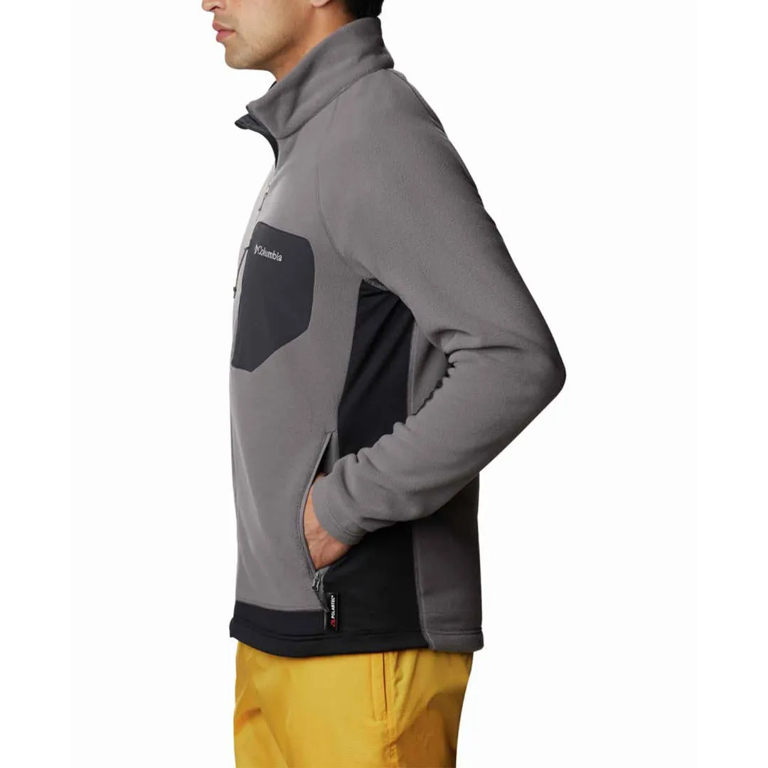 Columbia Men Grey Polartec 200 M Polar Powder Fleece Jacket