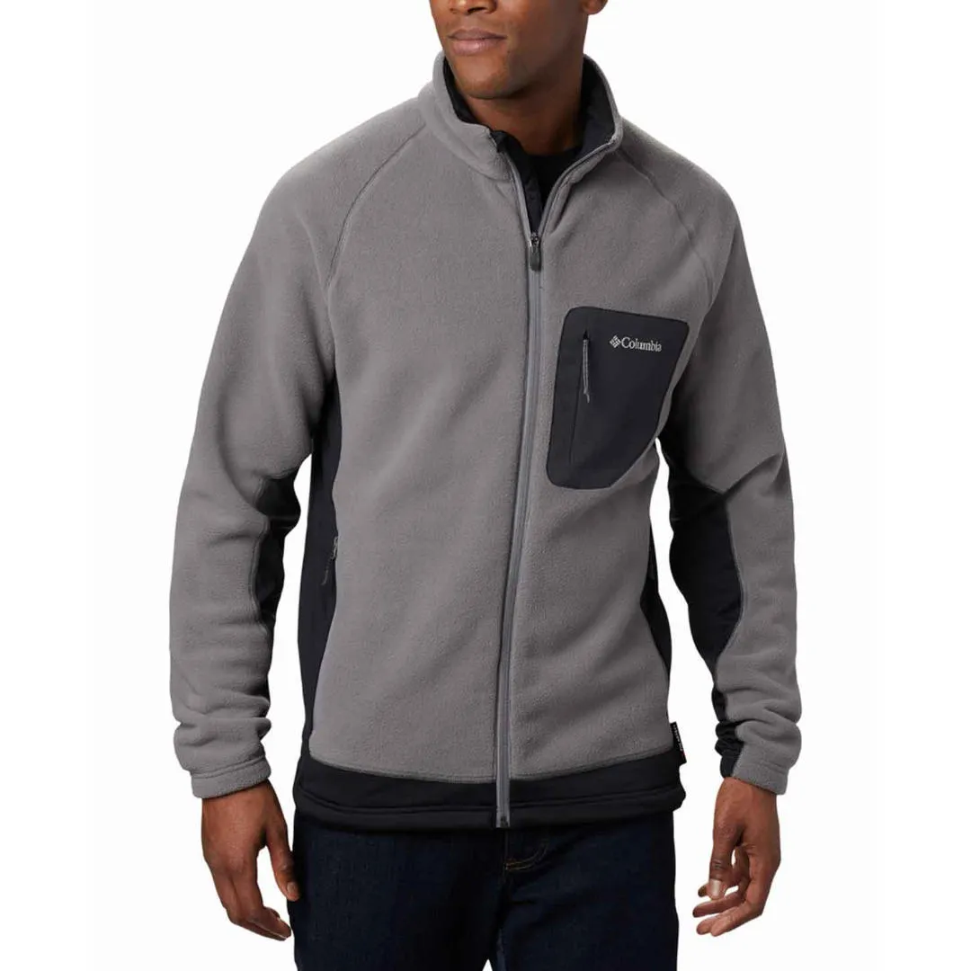 Columbia Men Grey Polartec 200 M Polar Powder Fleece Jacket