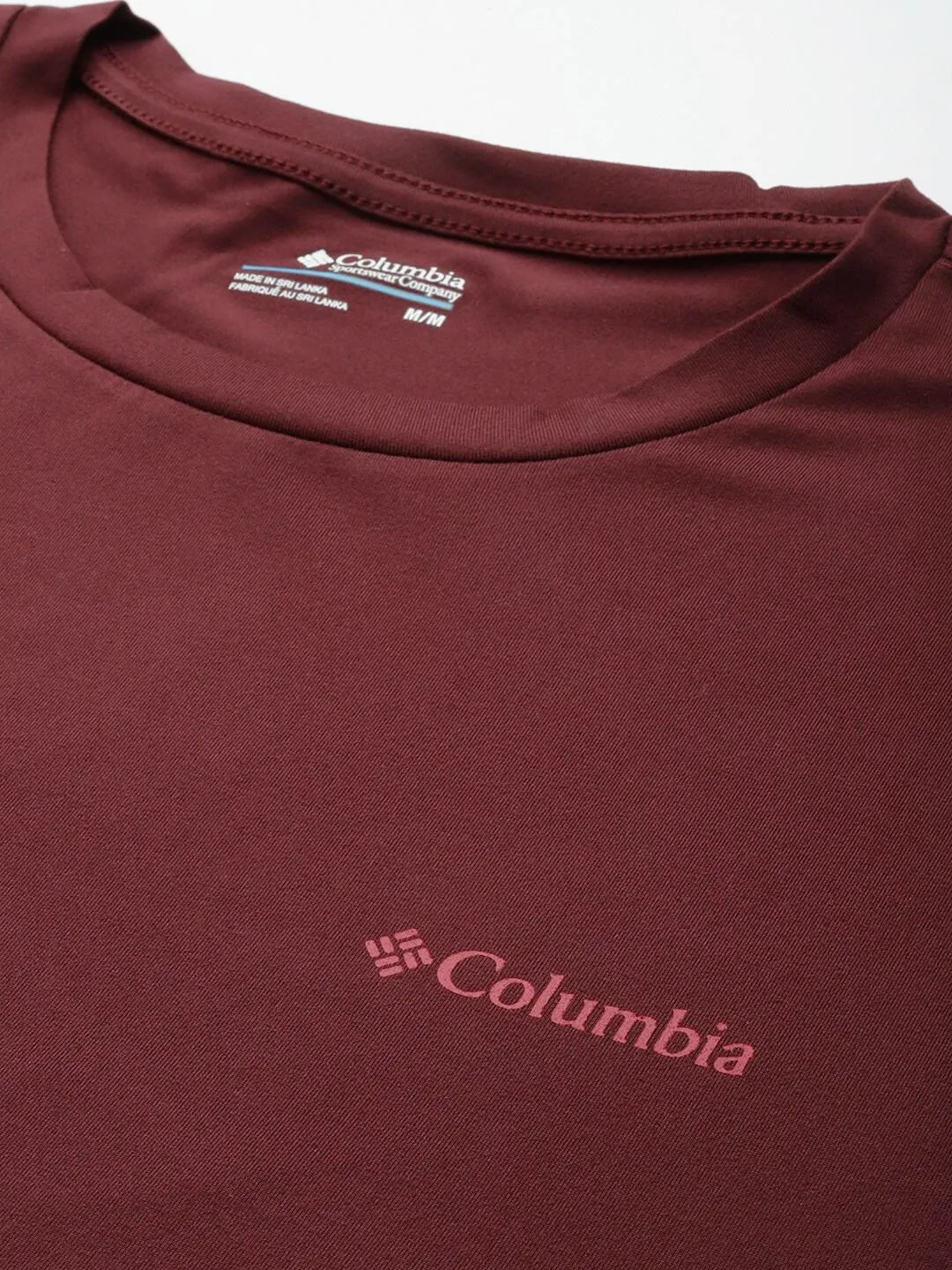 Columbia Men Maroon Omni-Wick Tech Trail Graphic Tshirt