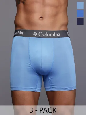 Columbia Men Multicolor Polyester Stretch Brief Pack of 3