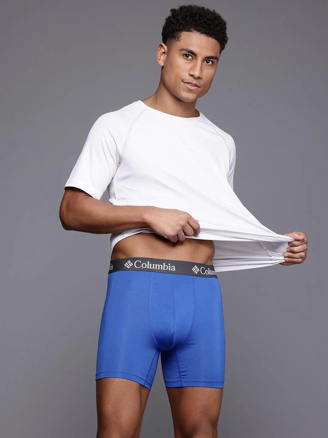 Columbia Men Multicolor Polyester Stretch Brief Pack of 3