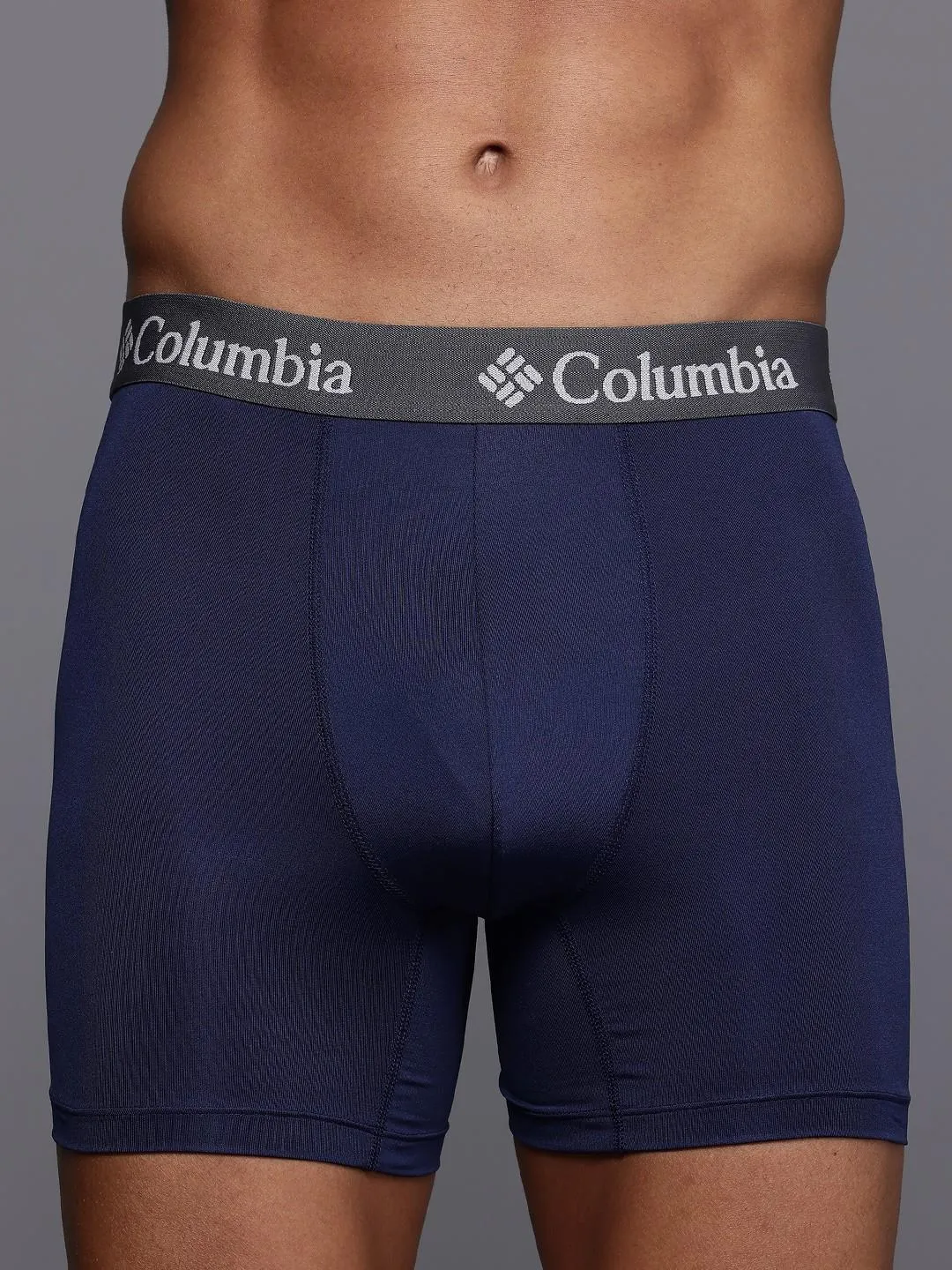 Columbia Men Multicolor Polyester Stretch Brief Pack of 3