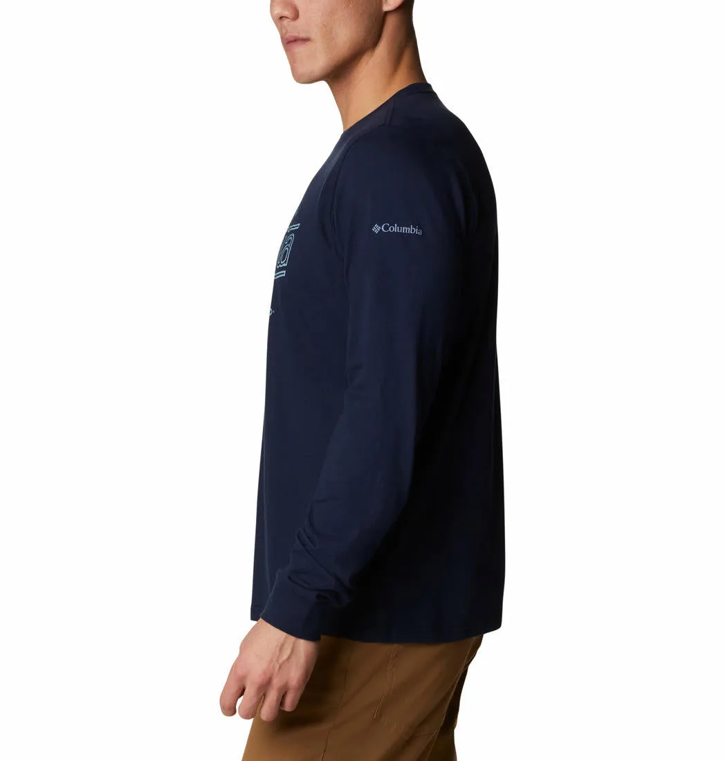 Columbia Men Navy Blue Brighton Woods Graphic Tshirt