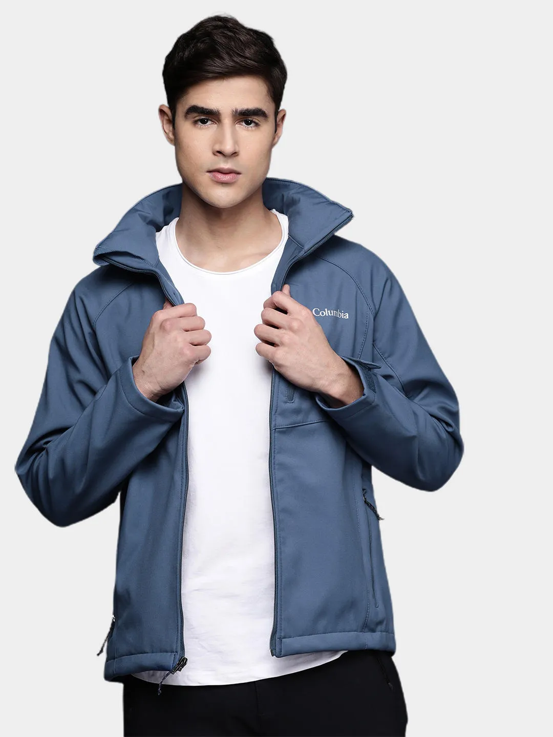 Columbia Men Navy Blue Cascade Ridge II Softshell Jacket
