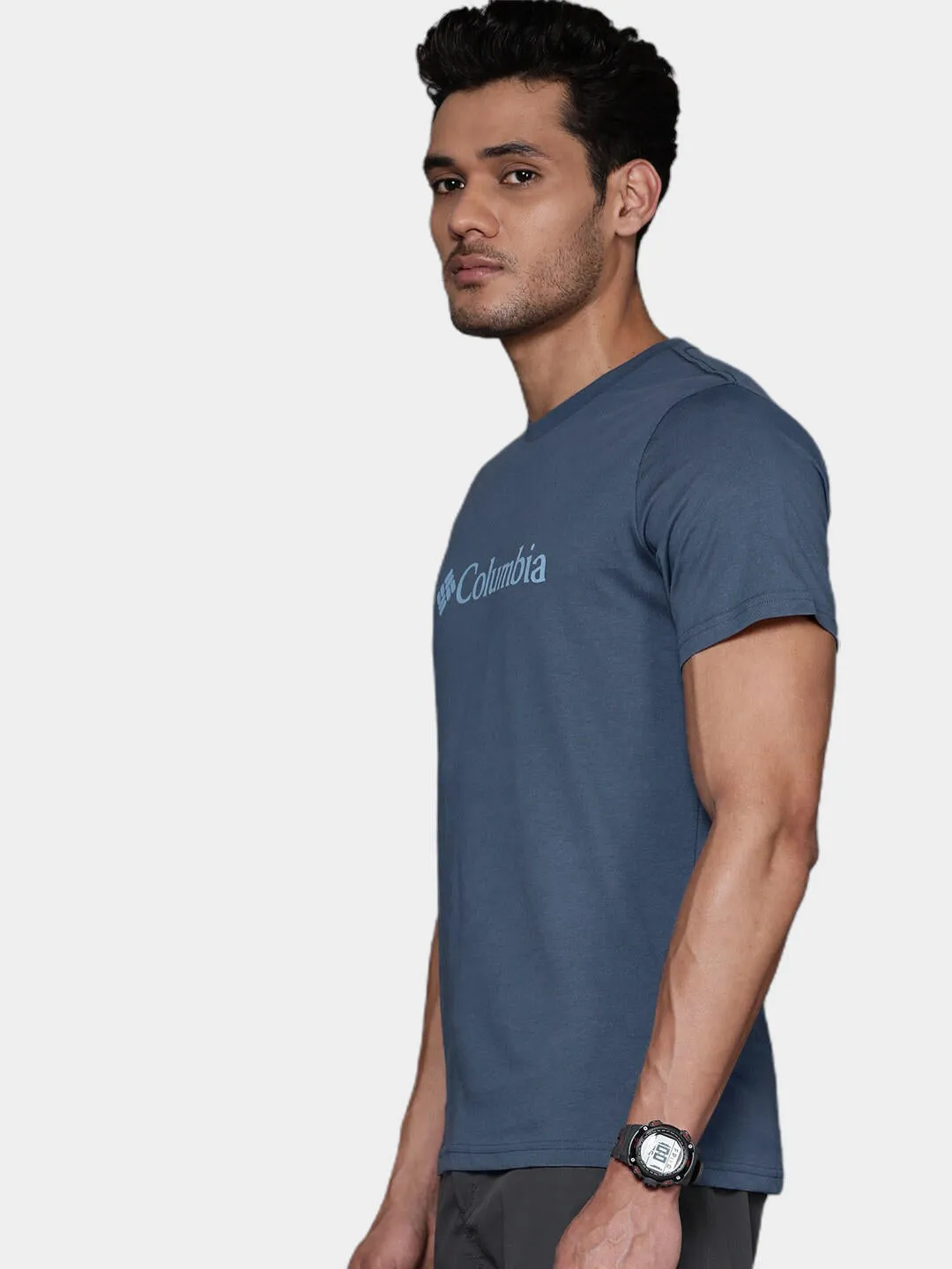 Columbia Men Navy Blue CSC Basic Logo Tshirt