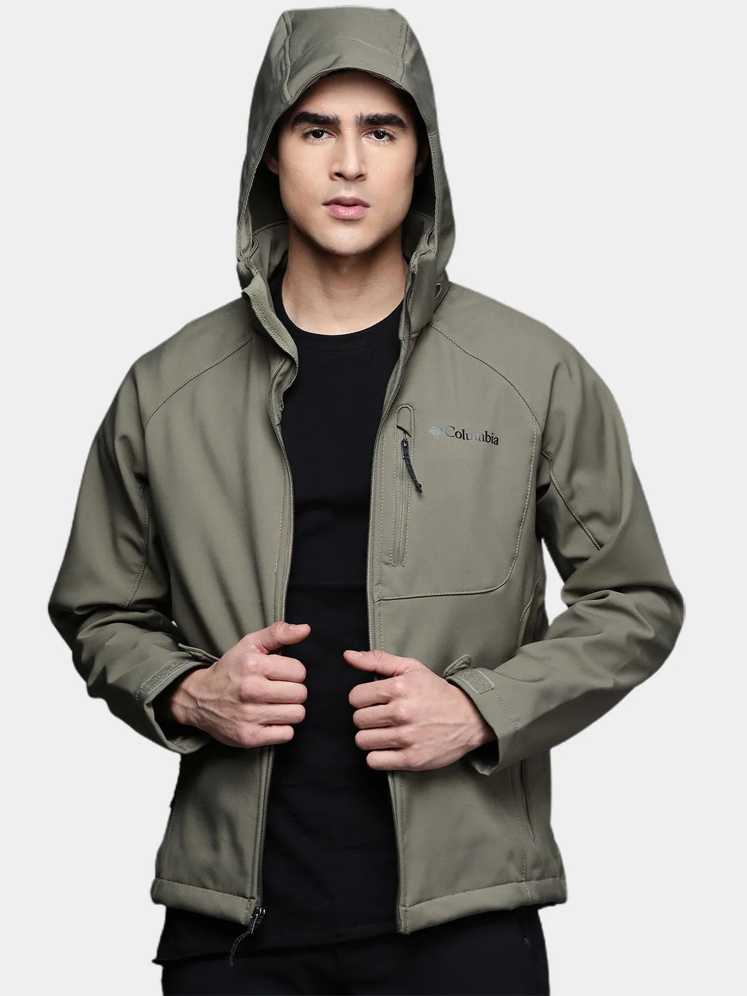 Columbia Men Olive Cascade Ridge II Softshell Jacket