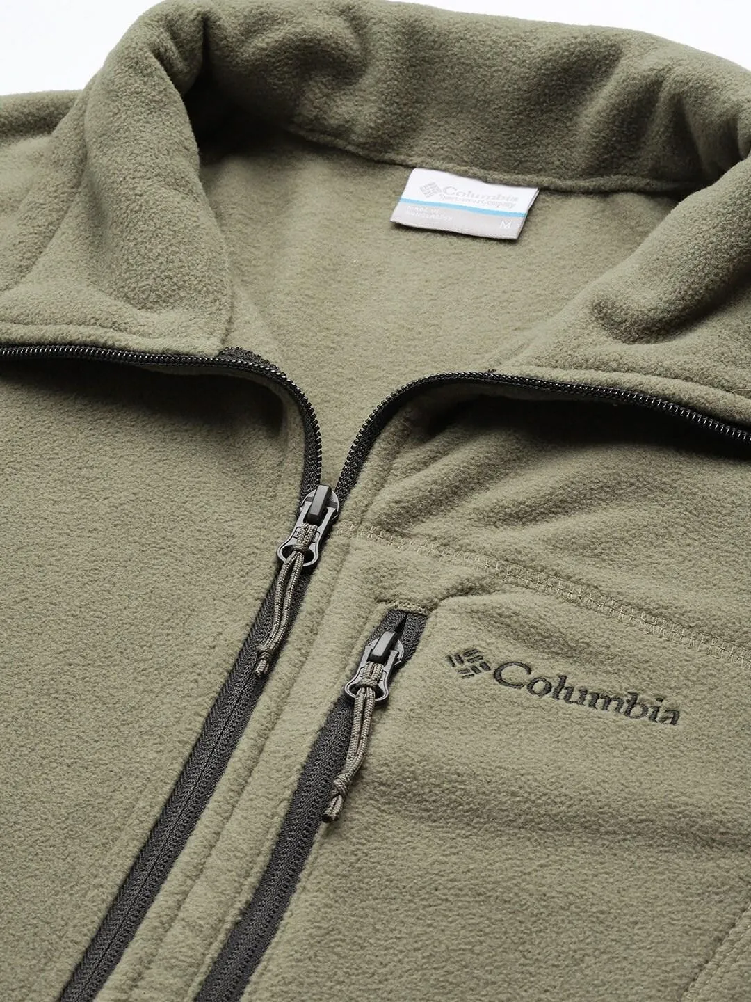 Columbia Men Olive Fast Trek II Fleece Jacket