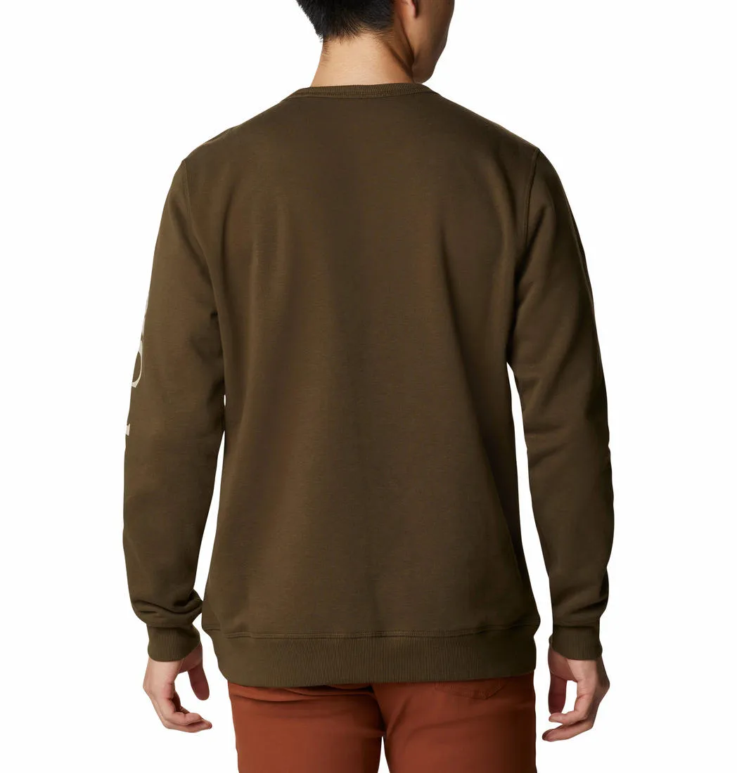 Columbia Men Olive Sun Protection M Logo Crew Pullover