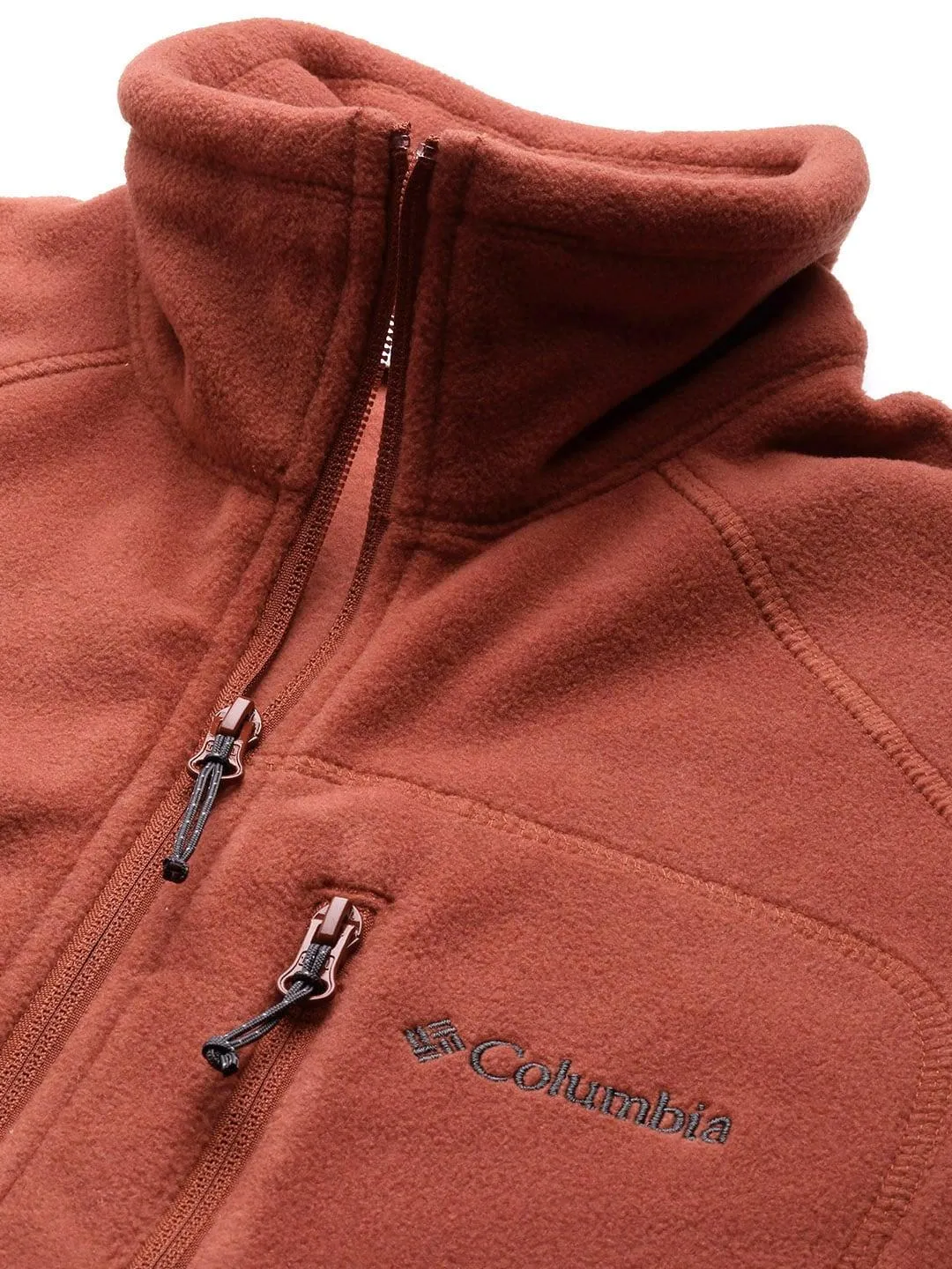 Columbia Men Orange Fast Trek II Fleece Jacket
