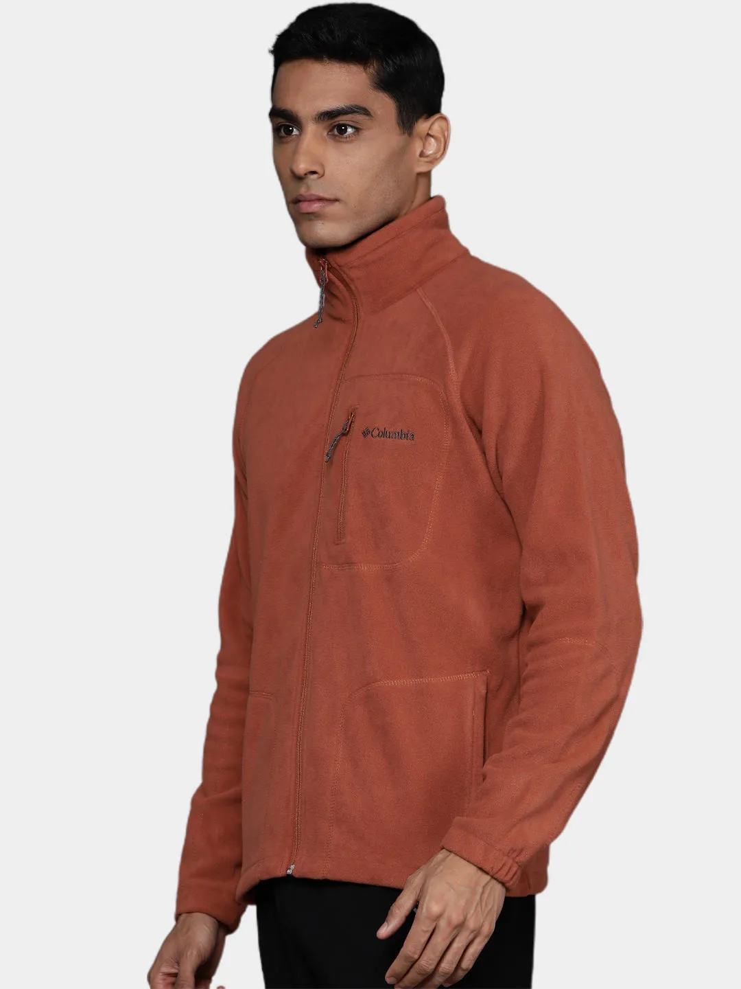 Columbia Men Orange Fast Trek II Fleece Jacket