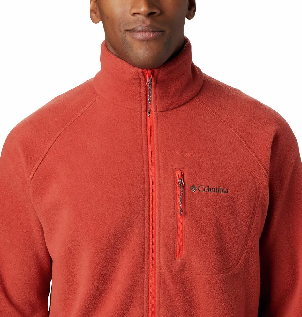 Columbia Men Orange Fast Trek II Fleece Jacket