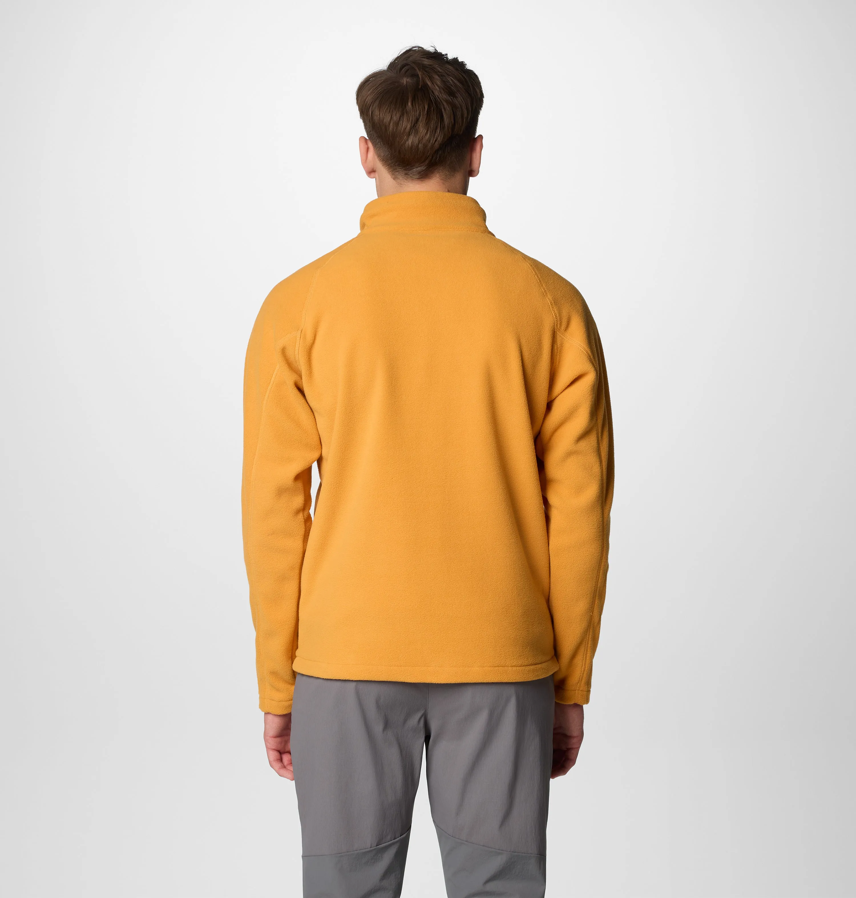 Columbia Men Orange Fast Trek III Half Zip Fleece