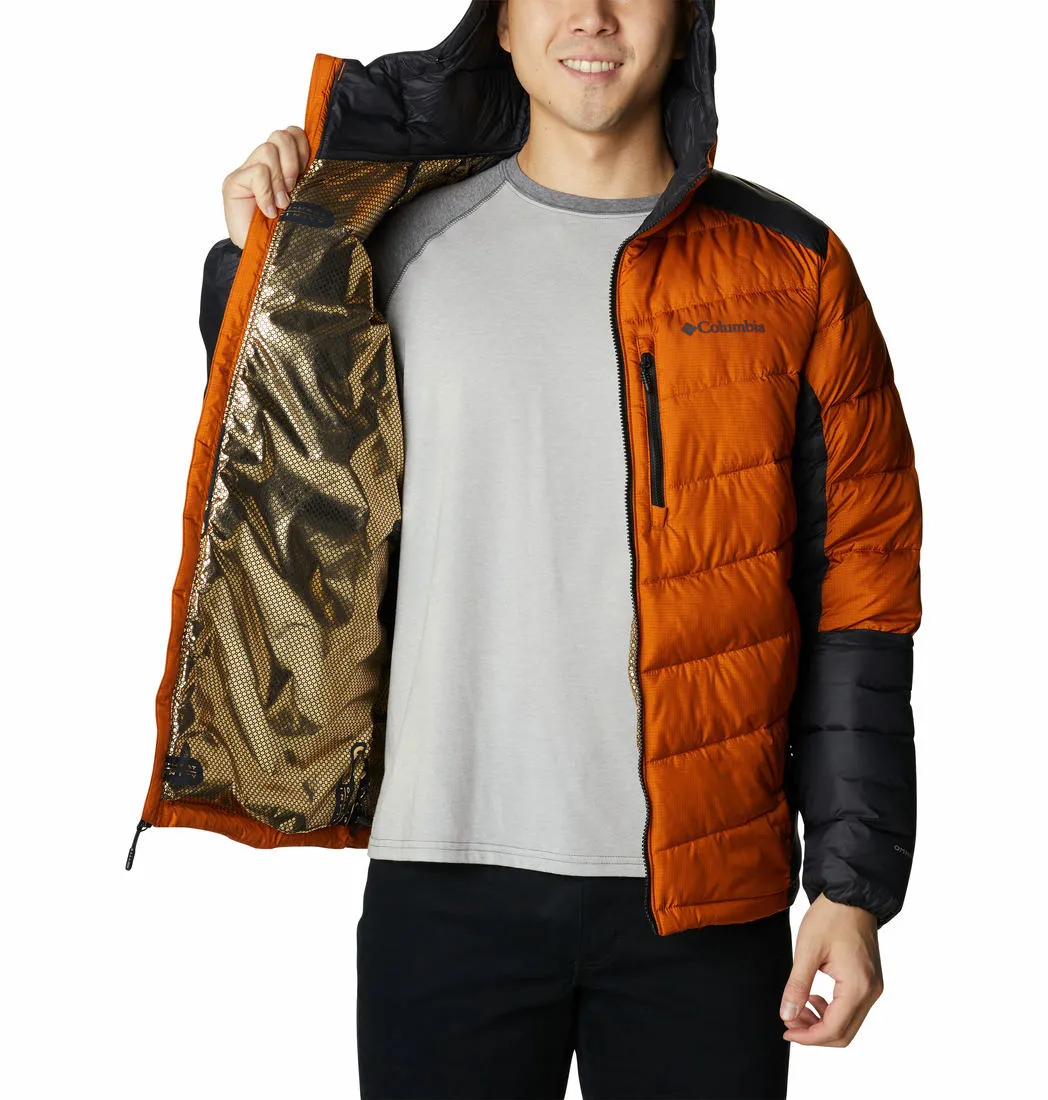 Columbia Men Orange Omni-Heat Infinity Labyrinth Loop Hooded Jacket