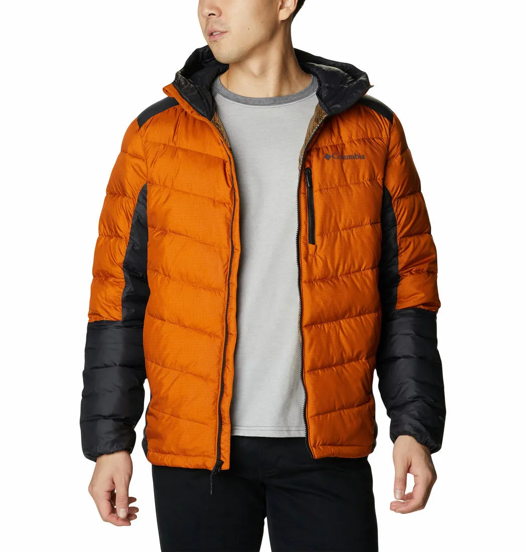 Columbia Men Orange Omni-Heat Infinity Labyrinth Loop Hooded Jacket