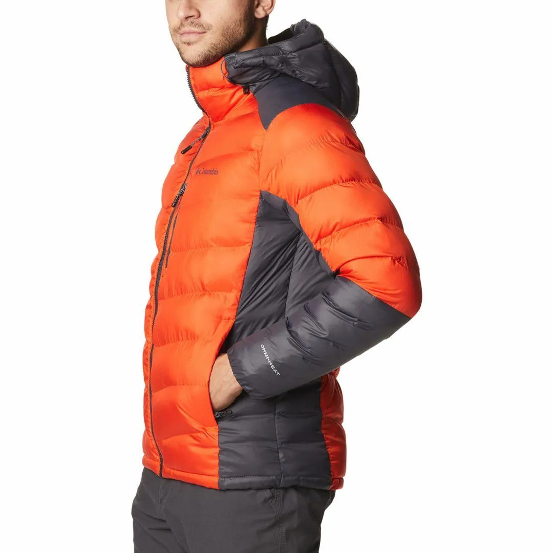 Columbia Men Orange Omni-Heat Infinity Labyrinth Loop Hooded Jacket
