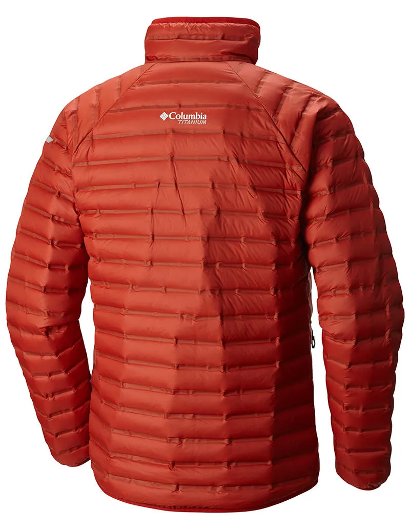 Columbia Men Orange Omni-Heat Reflective Compactor Down Jacket