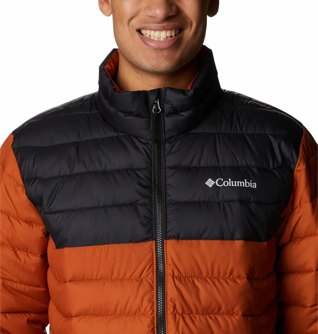 Columbia Men Orange Omni-Heat Reflective Powder Lite Jacket