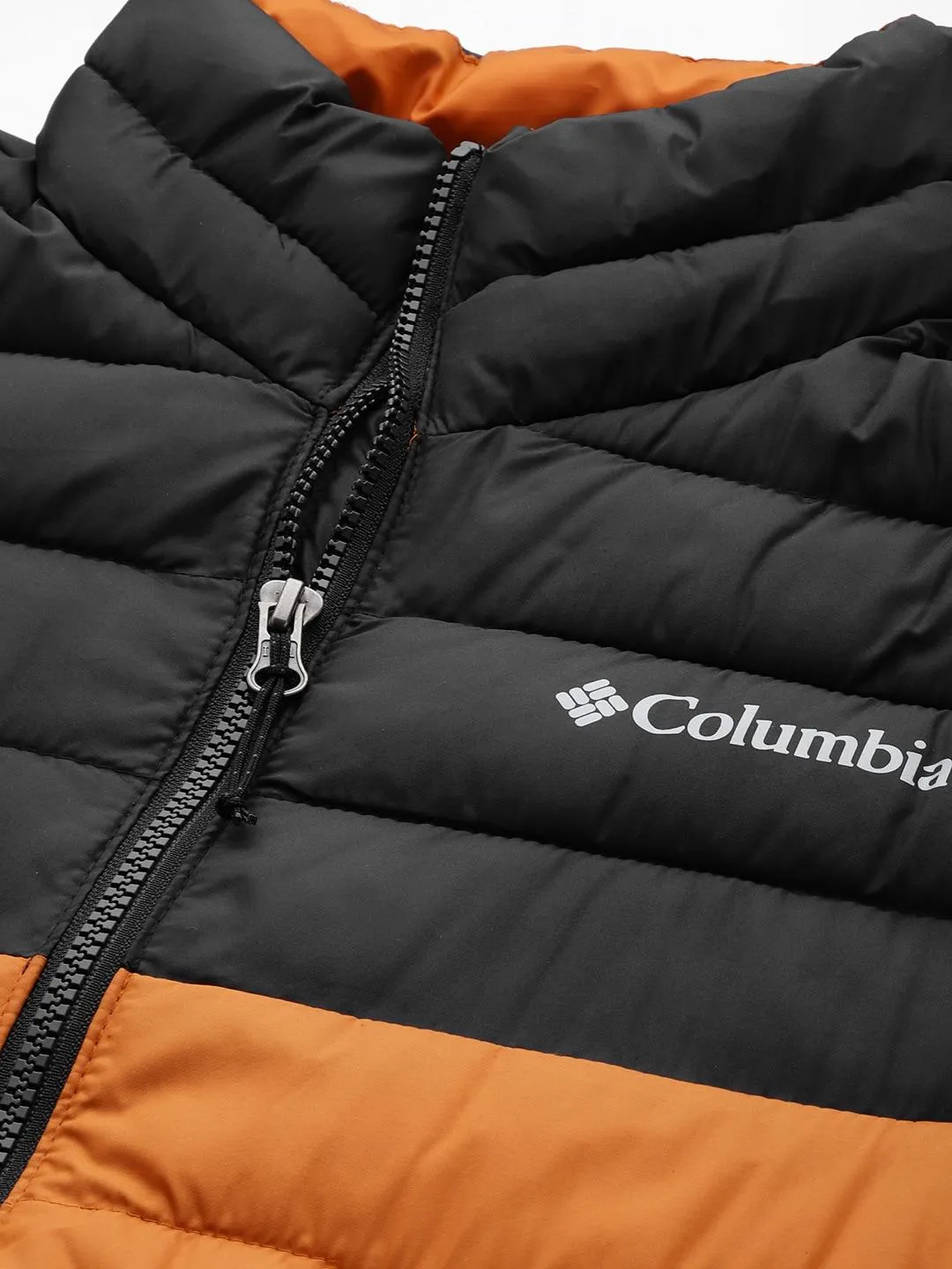 Columbia Men Orange Omni-Heat Reflective Powder Lite Jacket