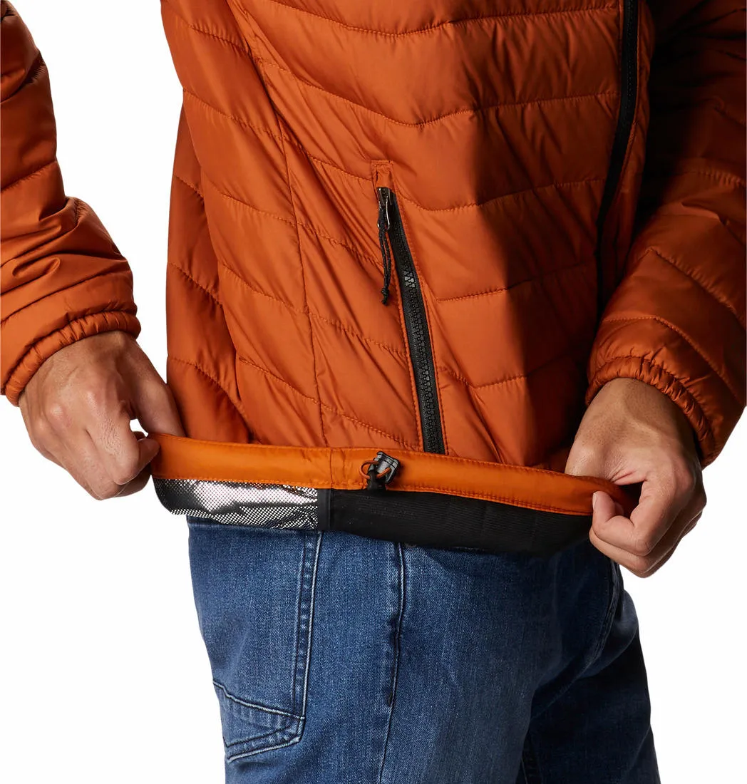 Columbia Men Orange Omni-Heat Reflective Powder Lite Jacket