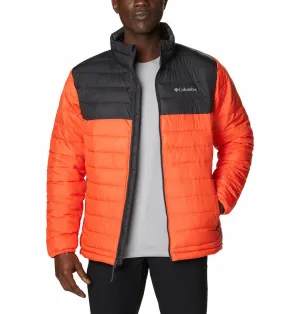 Columbia Men Orange Omni-Heat Reflective Powder Lite Jacket