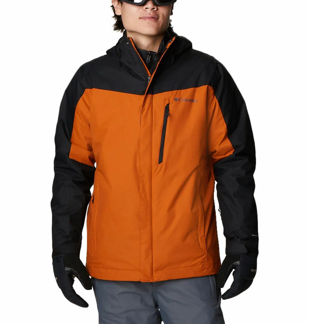 Columbia Men Orange Omni-Heat Reflective Whirlibird IV Inetrchangeable Jacket