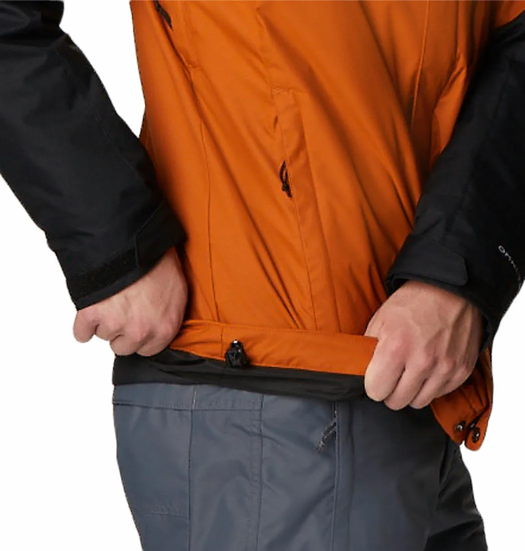 Columbia Men Orange Omni-Heat Reflective Whirlibird IV Inetrchangeable Jacket