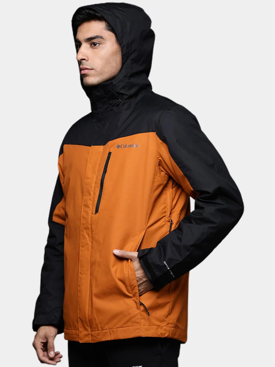 Columbia Men Orange Omni-Heat Reflective Whirlibird IV Inetrchangeable Jacket