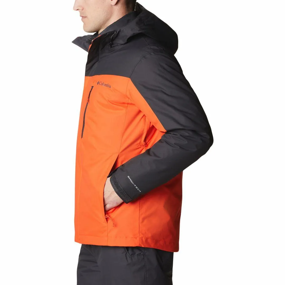 Columbia Men Orange Omni-Heat Reflective Whirlibird IV Inetrchangeable Jacket