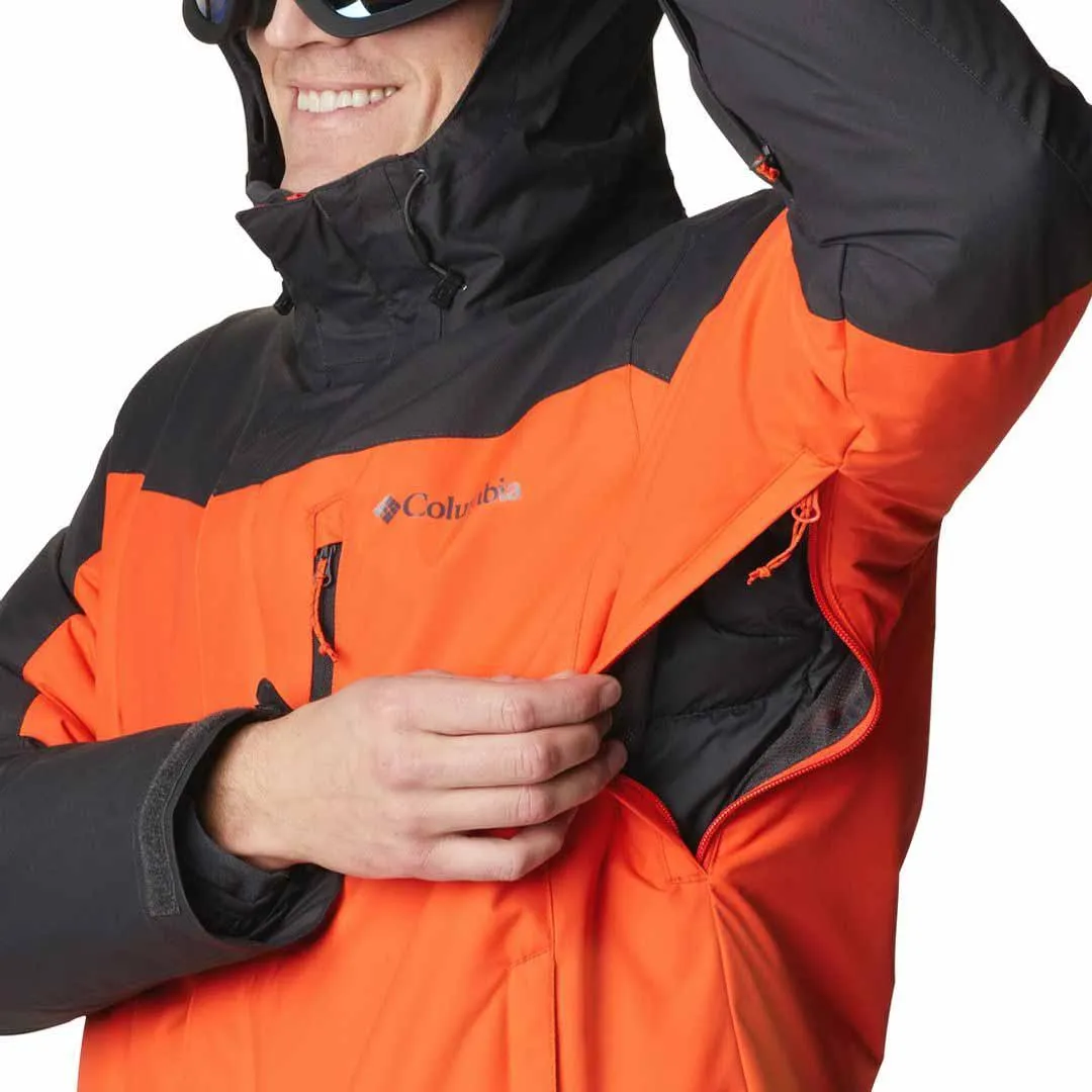 Columbia Men Orange Omni-Heat Reflective Whirlibird IV Inetrchangeable Jacket