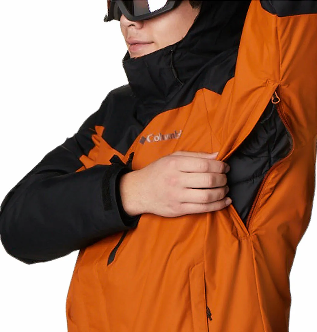 Columbia Men Orange Omni-Heat Reflective Whirlibird IV Inetrchangeable Jacket
