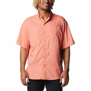 Columbia Men Orange Omni-Shade Tamiami II Short Sleeve Shirt