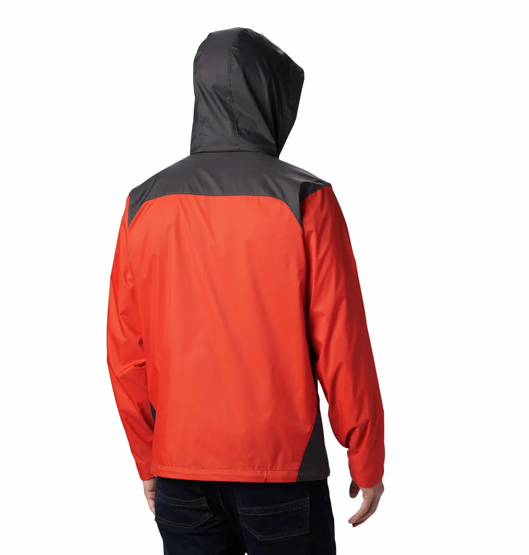Columbia Men Orange Omni-Shield Glennaker Lake Rain Waterproof Rain Jacket