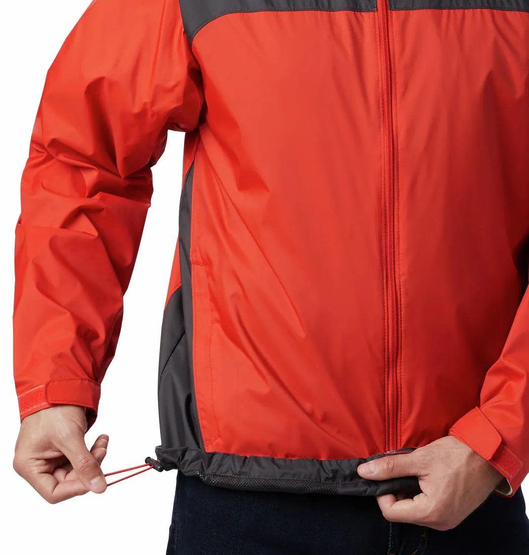 Columbia Men Orange Omni-Shield Glennaker Lake Rain Waterproof Rain Jacket