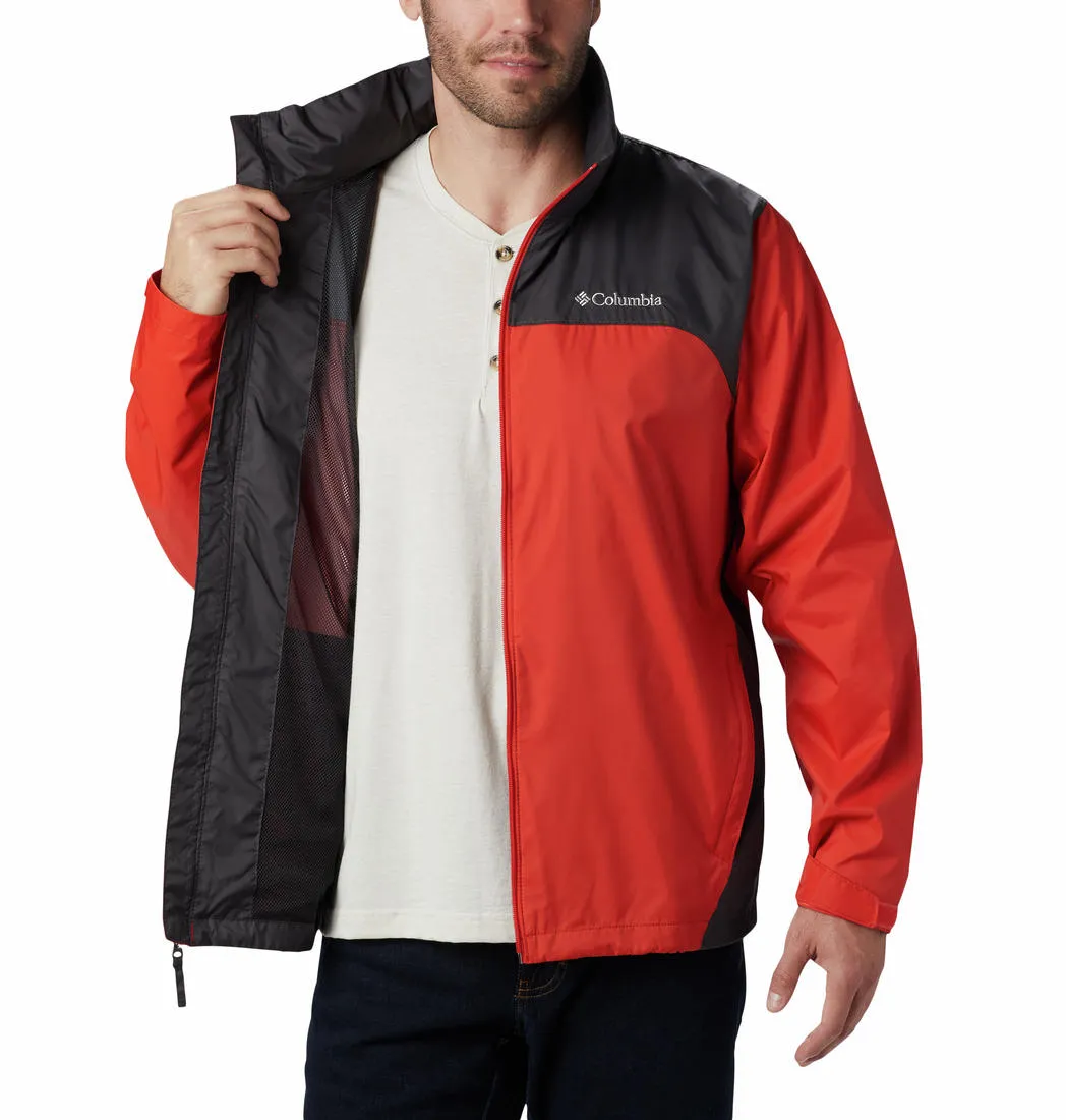 Columbia Men Orange Omni-Shield Glennaker Lake Rain Waterproof Rain Jacket