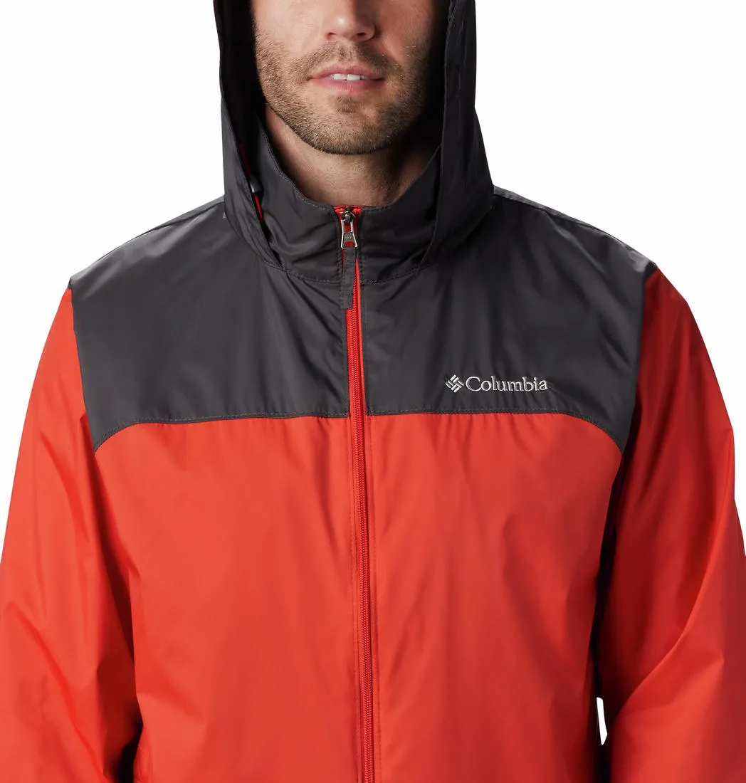 Columbia Men Orange Omni-Shield Glennaker Lake Rain Waterproof Rain Jacket
