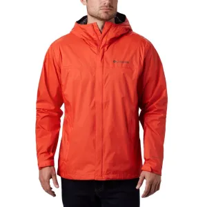Columbia Men Orange Omni-Tech Watertight II Waterproof Rain Jacket