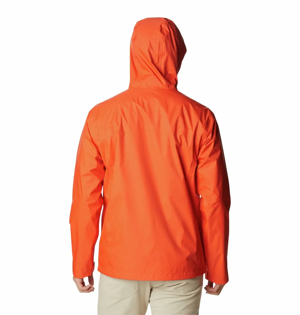 Columbia Men Orange Omni-Tech Watertight II Waterproof Rain Jacket