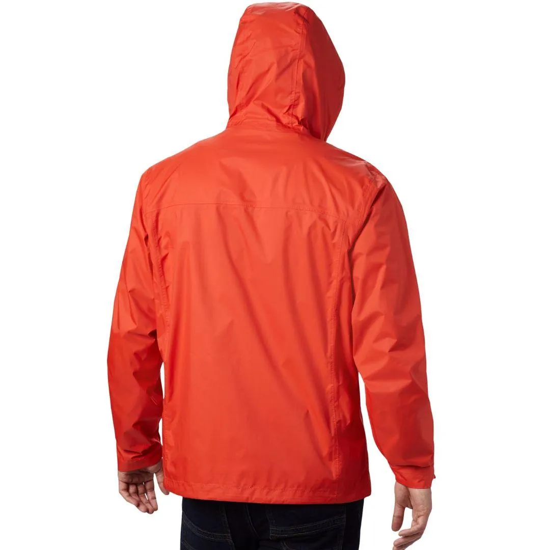 Columbia Men Orange Omni-Tech Watertight II Waterproof Rain Jacket