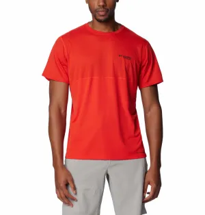 Columbia Men Orange Omni-Wick Cirque River Crew Tshirt