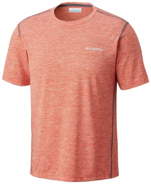 Columbia Men Orange Omni-Wick Deschutes Runner Tshirt