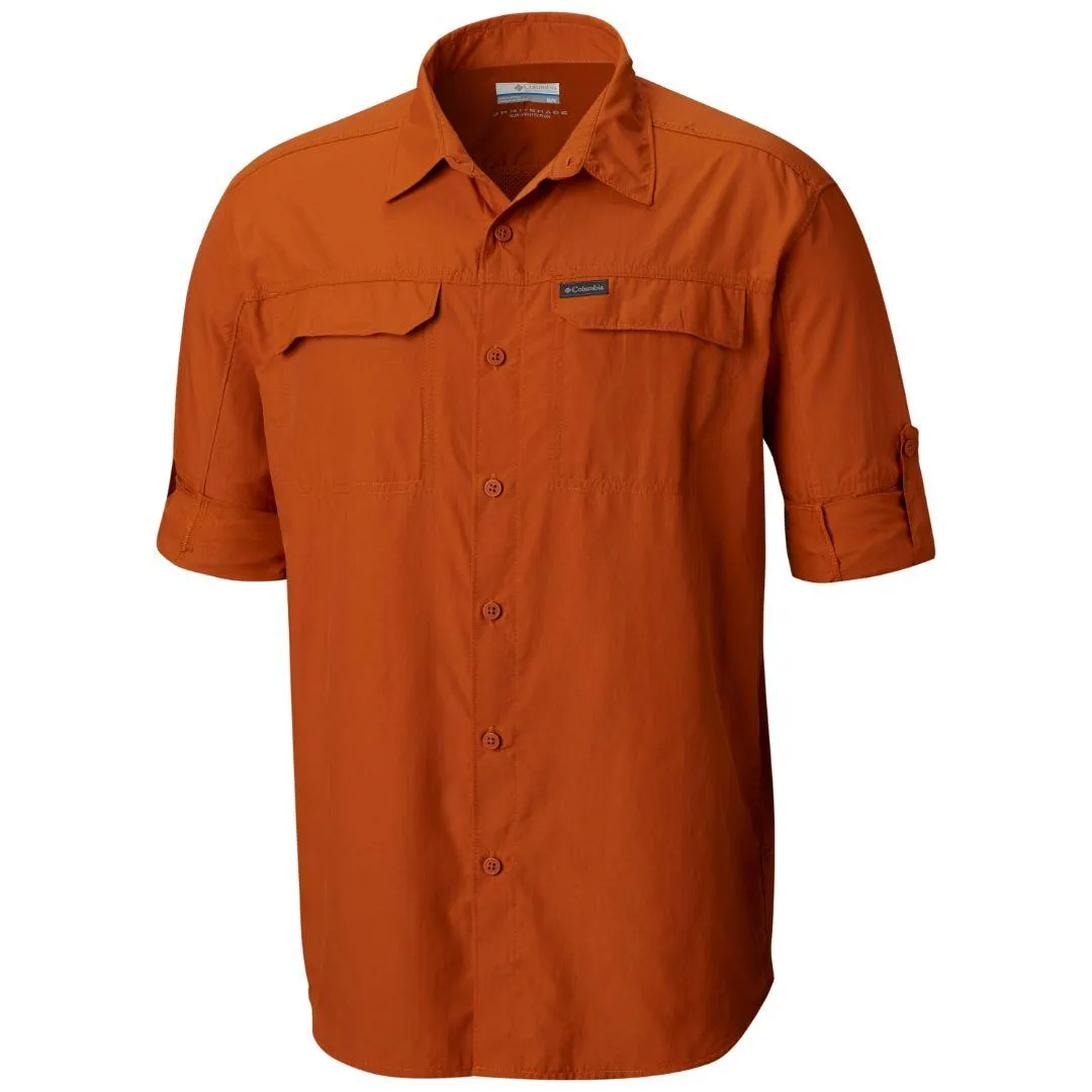 Columbia Men Orange Omni-Wick Silver Ridge 2.0 Long Sleeve Shirt