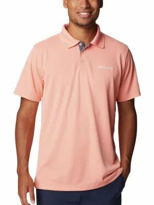 Columbia Men Peach Omni-Wick Utilizer Polo Tshirt