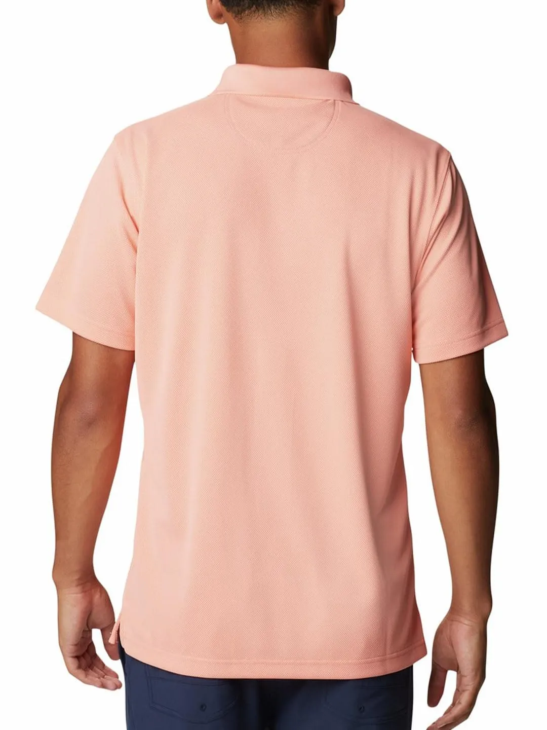 Columbia Men Peach Omni-Wick Utilizer Polo Tshirt